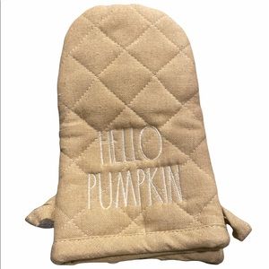 Rae Dunn HELLO PUMPKIN mini mitts set of 2